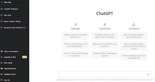 ChatGPT usage for Ecommerce